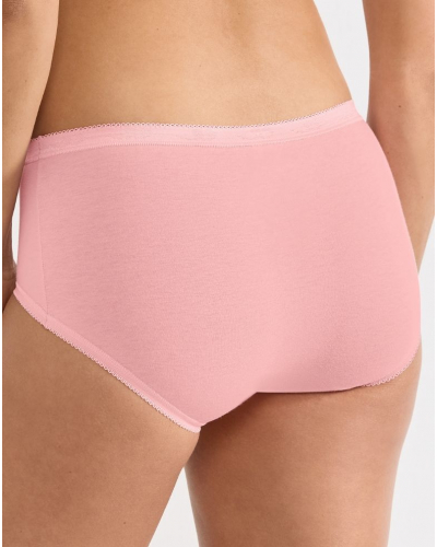 Slips midi Sloggi Basic + (Lot de 3) (Nacre/Rose Pâle/Rose)