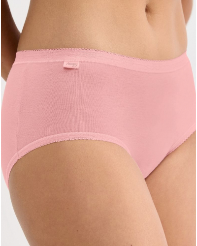 Slips midi Sloggi Basic + (Lot de 3) (Nacre/Rose Pâle/Rose)