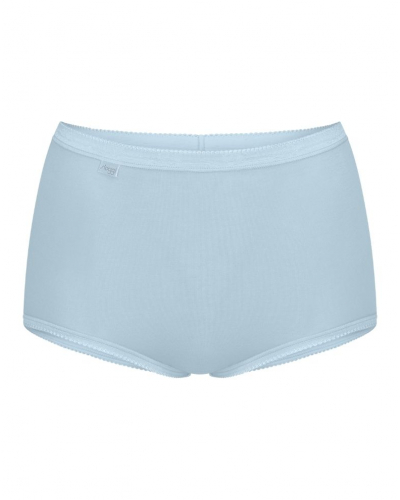 Slips maxi Sloggi Basic + (Lot de 3) (Blanc/Bleu Ciel/Bleu)