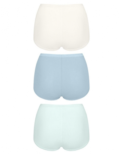 Maxi briefs Sloggi Basic + (Pack of 3) (Blanc/Bleu Ciel/Bleu)