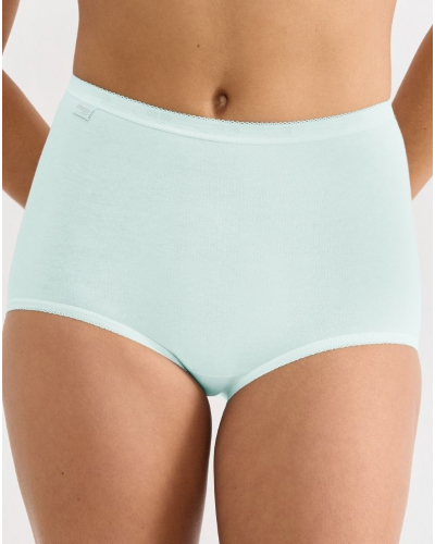 Calzoncillos maxi Sloggi Basic + (Paquete de 3) (Blanc/Bleu Ciel/Bleu)