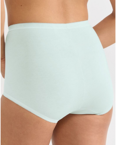 Calzoncillos maxi Sloggi Basic + (Paquete de 3) (Blanc/Bleu Ciel/Bleu)