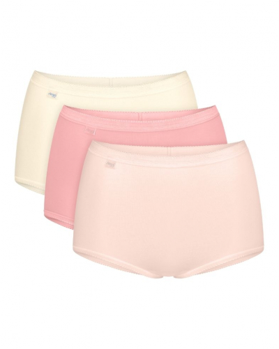 Calzoncillos maxi Sloggi Basic + (Paquete de 3) (Nacre/Rose Pâle/Rose)