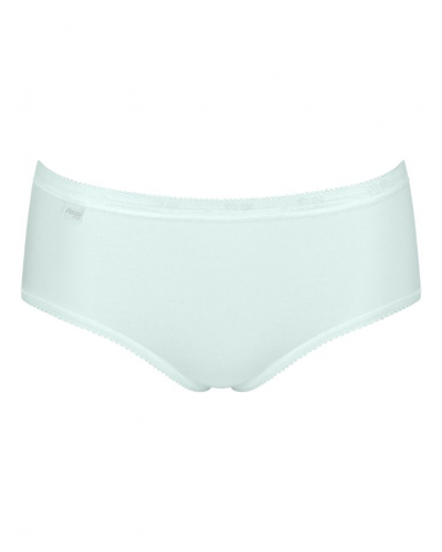 Paquete de 4 calzoncillos midi Sloggi Basic+ (Blanc/Bleu Ciel/Bleu/Gris)