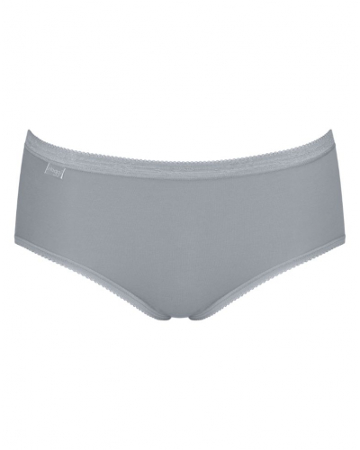 Lot de 4 slips midi Sloggi Basic+ (Blanc/Bleu Ciel/Bleu/Gris)