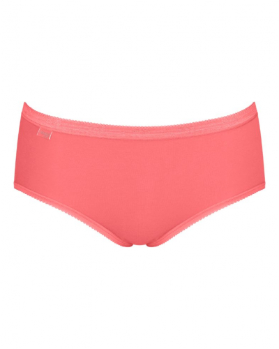 Lot de 4 slips midi Sloggi Basic+ (Nacre/Rose Pâle/Rose/Corail)