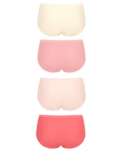Pack of 4 midi briefs Sloggi Basic+ (Nacre/Rose Pâle/Rose/Corail)