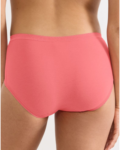 Lot de 4 slips midi Sloggi Basic+ (Nacre/Rose Pâle/Rose/Corail)