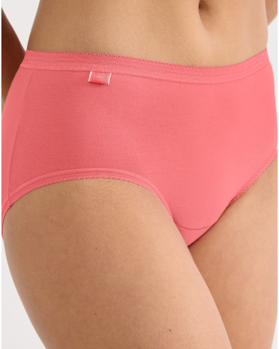 Paquete de 4 calzoncillos midi Sloggi Basic+ (Nacre/Rose Pâle/Rose/Corail)