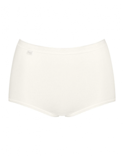 Lot de 4 culottes maxi Sloggi Basic+ (Blanc/Bleu Ciel/Bleu/Gris)