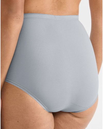 Lot de 4 culottes maxi Sloggi Basic+ (Blanc/Bleu Ciel/Bleu/Gris)