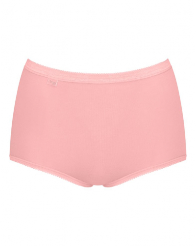 Lot de 4 culottes maxi Sloggi Basic+ (Nacre/Rose Pâle/Rose/Corail)