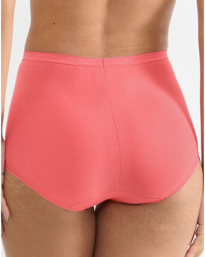 Lot de 4 culottes maxi Sloggi Basic+ (Nacre/Rose Pâle/Rose/Corail)