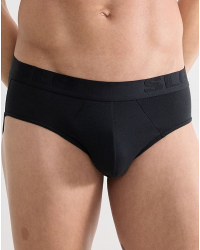 Paquete de 2 calzoncillos algodón Sloggi SLG Base Soft (Negro)