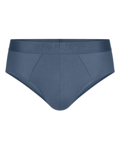 Paquete de 2 calzoncillos algodón Sloggi SLG Base Soft (Bleu Foncé/Bleu Clair)