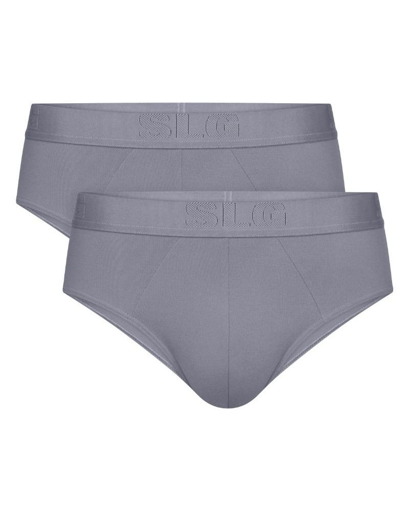 Pack of 2 cotton briefs Sloggi SLG Base Soft (Morandi Grey)