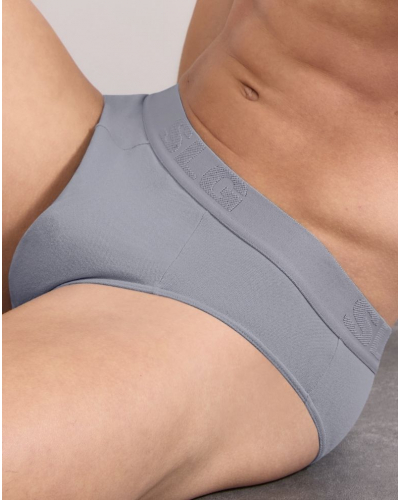 Paquete de 2 calzoncillos algodón Sloggi SLG Base Soft (Morandi Grey)
