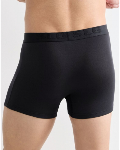 Paquete de 2 boxers de algodón Sloggi SLG Base Soft (Negro)