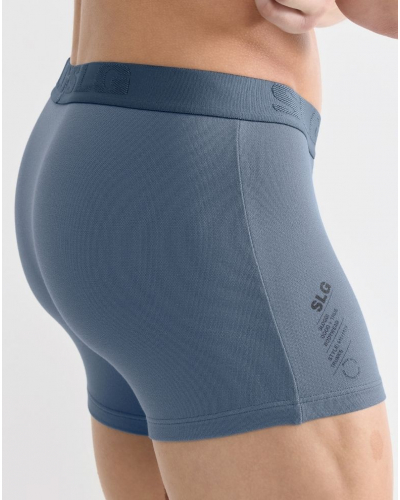 Lot de 2 boxers en coton Sloggi SLG Base Soft (Bleu Foncé/Bleu Clair)