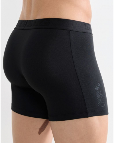 Paquete de 2 boxers largos de algodón Sloggi SLG Base Soft (Negro)