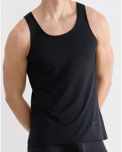 Camiseta de algodón Sloggi SLG Base Soft (Negro)