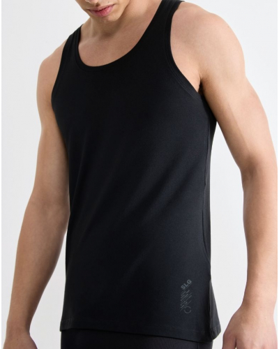 Camiseta de algodón Sloggi SLG Base Soft (Negro)