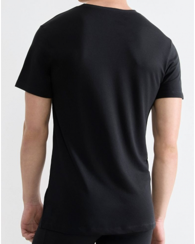 T-shirt col rond en coton Sloggi SLG Base Soft (Noir)