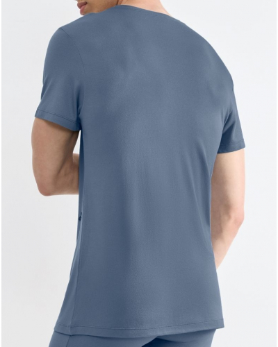Camiseta con cuello redondo de algodón Sloggi SLG Base Soft (Cloudy Blue)
