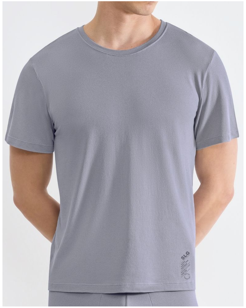 Camiseta con cuello redondo de algodón Sloggi SLG Base Soft (Morandi Grey)