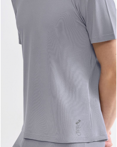 T-shirt col rond en coton Sloggi SLG Base Soft (Morandi Grey)