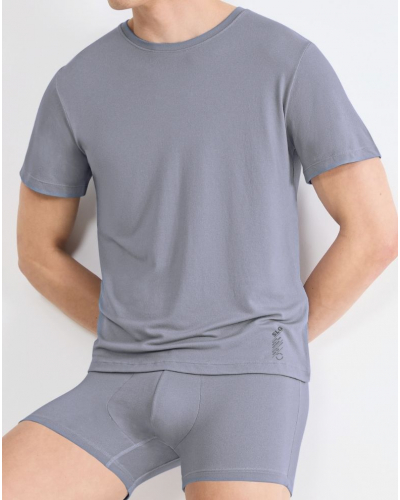 Camiseta con cuello redondo de algodón Sloggi SLG Base Soft (Morandi Grey)