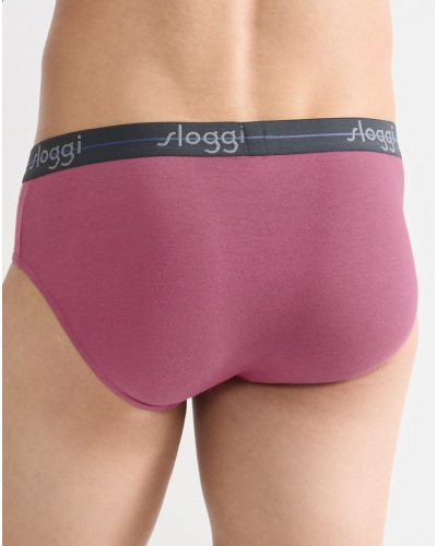 Paquete de 2 calzoncillos midi Sloggi Men Start (Marine/Aubergine)