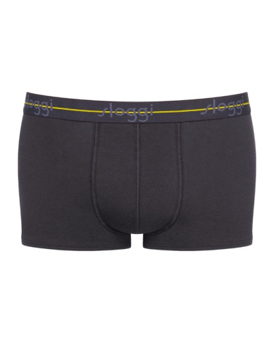 Pack of 2 boxer shorts Sloggi for Men Start (Gris Foncé/Imprimé Palmier Violet)