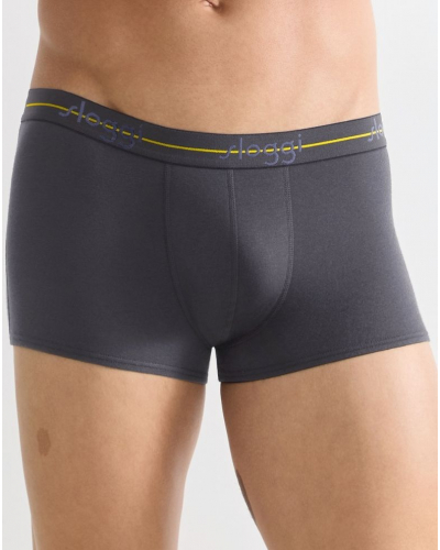 Lot de 2 boxers Sloggi for Men Start (Gris Foncé/Imprimé Palmier Violet)