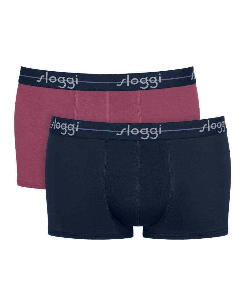 Paquete de 2 boxers Sloggi for Men Start (Marine/Aubergine)