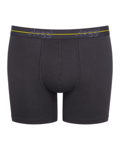 Paquete de 2 boxers largos Sloggi for Men Start (Gris Foncé/Imprimé Palmier Violet)