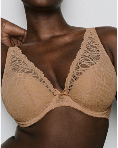 Sujetador plunge con medio relleno Prima Donna Salerno (Candy Ginger)