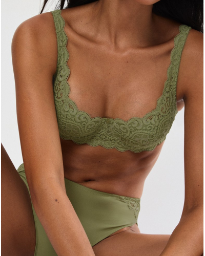 Soutien-gorge balconnet Triumph Amourette (Olive Gold)