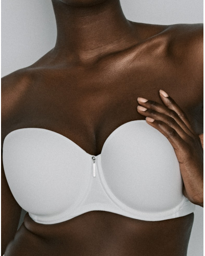 Sujetador bandeau preformado Prima Donna Twist Twixie (Naturel)