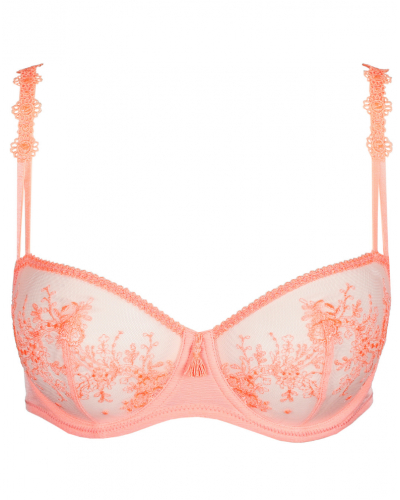 Sujetador balconette costura vertical Marie Jo Annaelle (Neon Peach)