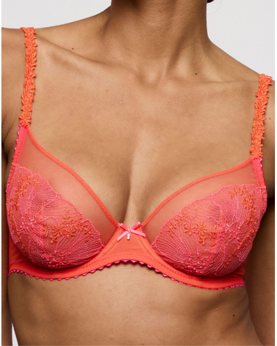 Soutien-gorge plunge Marie Jo Solene (Pamplemousse)