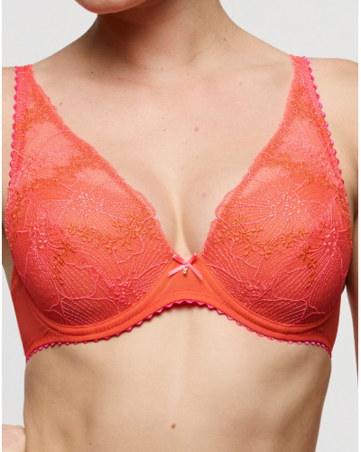 Padded plunge bra Marie Jo Solene (Pamplemousse)