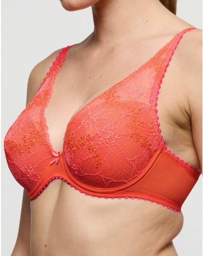 Padded plunge bra Marie Jo Solene (Pamplemousse)