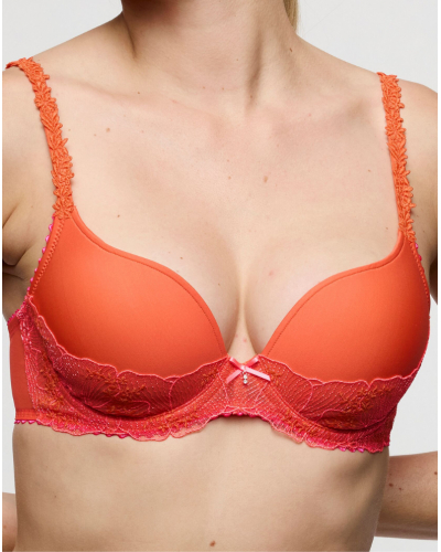 Soutien-gorge coque forme coeur Marie Jo Solene (Pamplemousse)