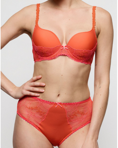 Soutien-gorge coque forme coeur Marie Jo Solene (Pamplemousse)