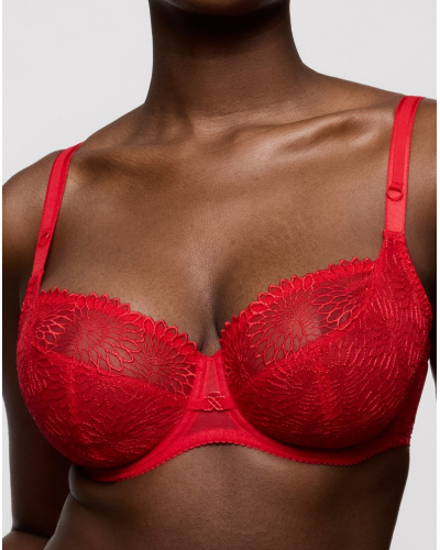 Soutien-gorge balconnet coupe tulipe Prima Donna Sophora (True Red)