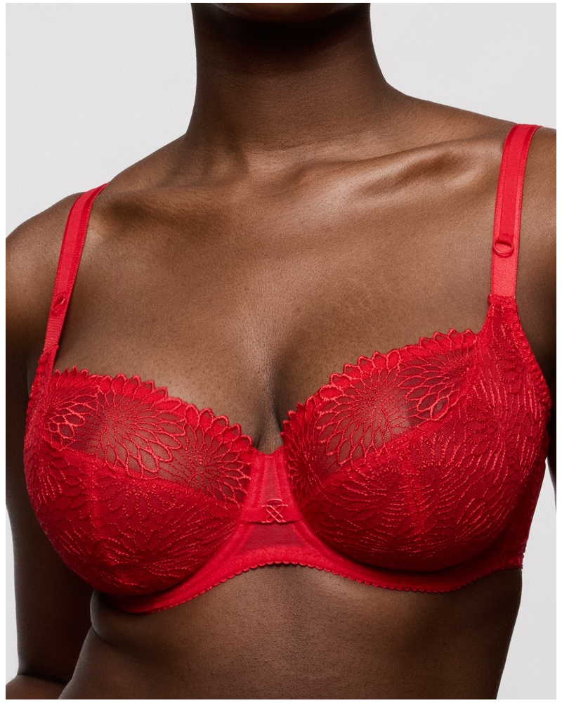 Soutien-gorge balconnet coupe tulipe Prima Donna Sophora (True Red)