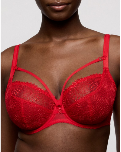 Soutien-gorge balconnet coupe tulipe Prima Donna Sophora (True Red)