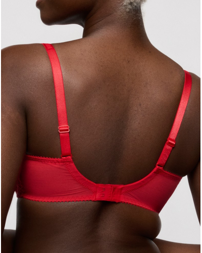 Soutien-gorge balconnet coupe tulipe Prima Donna Sophora (True Red)