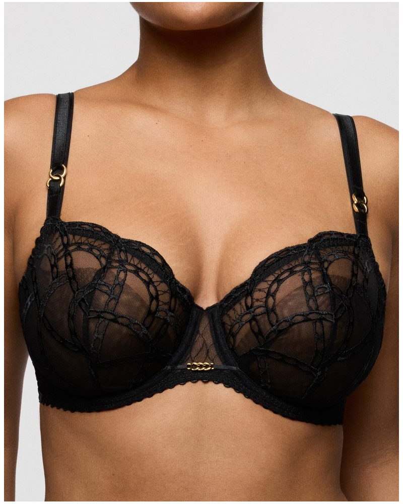Sujetador balconette Prima Donna Naica (Negro)